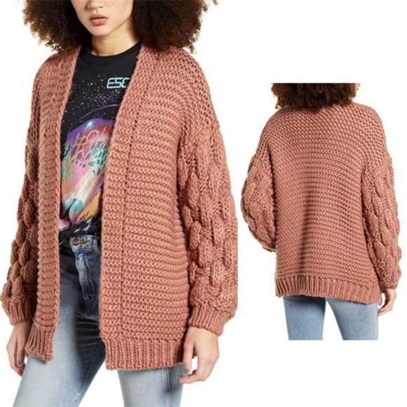 Dreamers Sweaters - Dreamers by Debut Chunky Knit Cardigan NWOT Small